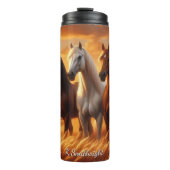 Bouteilles Isothermes Three Horses Barn Sunset Field (Devant)