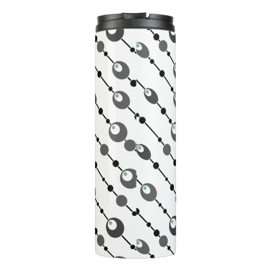 Bouteilles Isothermes Throw Pillow Abstract retro design ornamental deco (Dos)