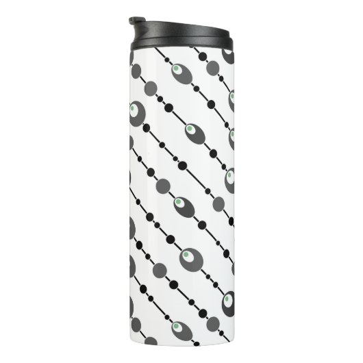 Bouteilles Isothermes Throw Pillow Abstract retro design ornamental deco (Tourné sur la droite)