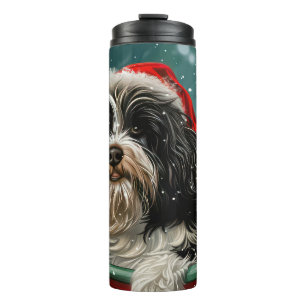 Bouteilles Isothermes Tibetan Terrier Chien Noël Festif