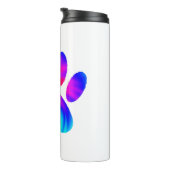 Bouteilles Isothermes Tie Dye Chien Empreinte de patte Graphic (Tourné sur la droite)