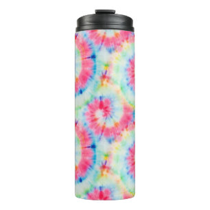 Bouteilles Isothermes Tie Dye Spiral, aquarelle art.