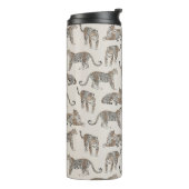 Bouteilles Isothermes Tiger animal rose moderne (Tourné sur la gauche)