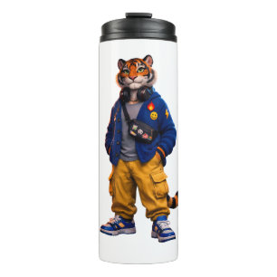 Bouteilles Isothermes Tigre Cool dans l'Art Streetwear - Tigre de Style