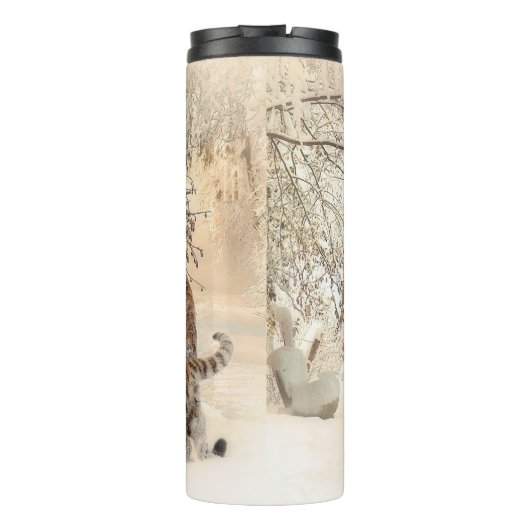 Bouteilles Isothermes Tigre d'hiver (Dos)