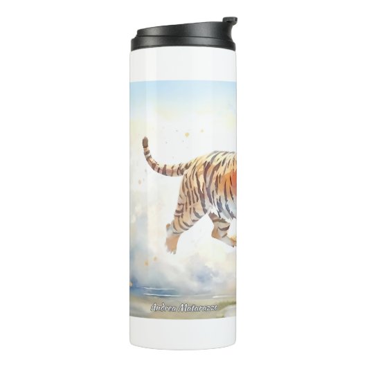 Bouteilles Isothermes Tigre en action 3 (Tourné sur la gauche)