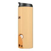 Bouteilles Isothermes Tigre mignon avec nom personnalisé (Tourné sur la droite)