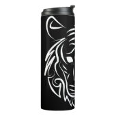 Bouteilles Isothermes Tigre tribal noir et blanc (Tourné sur la gauche)