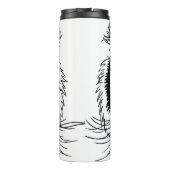 Bouteilles Isothermes Tigre vif : majestueuse illustration de la faune. (Dos)