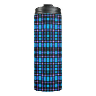 Bouteilles Isothermes Tissu à motif carreauté tartan vibrant