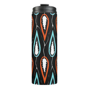 Bouteilles Isothermes Tissu rétro : texture florale transparente