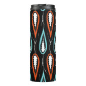 Bouteilles Isothermes Tissu rétro : texture florale transparente (Dos)