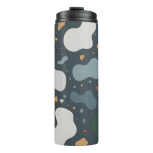 Bouteilles Isothermes Tissu sur mesure de style Terrazzo minimaliste, Pa