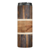 Bouteilles Isothermes Tonage en bois rustique Brown (Dos)