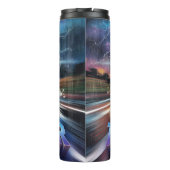 Bouteilles Isothermes Tonnerre roulant sur le camion routier (Dos)