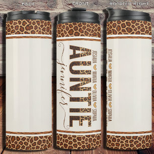 Bouteilles Isothermes Tonneuse Tante personnalisée customise les noms de