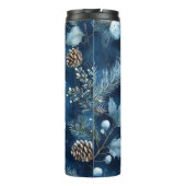 BOUTEILLES ISOTHERMES TONS BLEU & BROWN HIVER THÈME OBJETS (Dos)