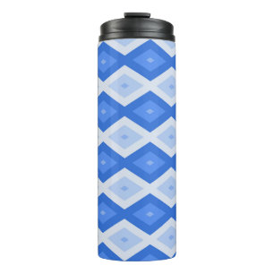 Bouteilles Isothermes Tons de motif de diamant bleu
