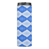 Bouteilles Isothermes Tons de motif de diamant bleu (Dos)