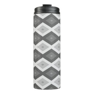 Bouteilles Isothermes Tons de motif de diamant gris
