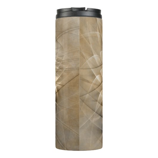 Bouteilles Isothermes Tons Terre Abstrait Art fractal moderne Texture (Dos)