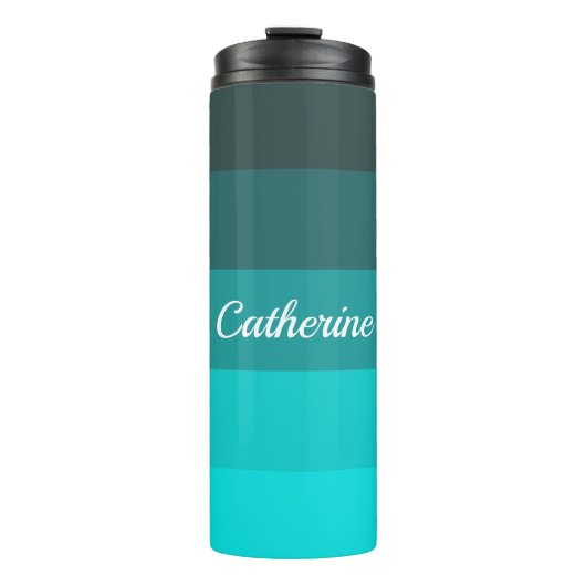 Bouteilles Isothermes Tons Turquoise (Devant)