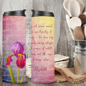 Bouteilles Isothermes Tons Violet Fleur Iris vintage