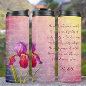 Bouteilles Isothermes Tons Violet Fleur Iris vintage