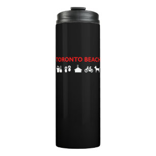 Bouteilles Isothermes Toronto Beach Icons Couleur foncée