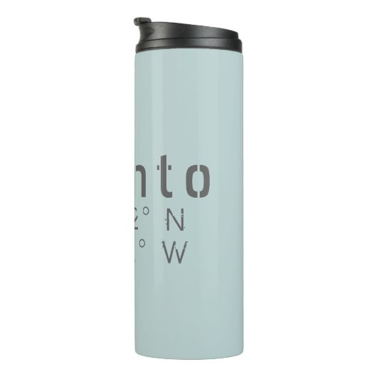 Bouteilles Isothermes Toronto Latitude Longitude (Tourné sur la droite)