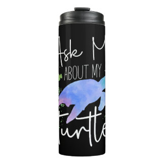 Bouteilles Isothermes Tortue de mer Aquarelle Demander