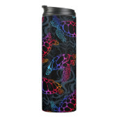 Bouteilles Isothermes Tortue de mer psychédélique : Boho Ocean (Tourné sur la droite)