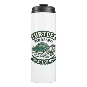 Bouteilles Isothermes Tortue Drôle Me Rend Heureux Vintage 