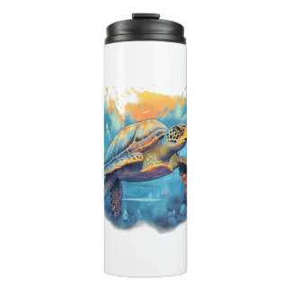 Bouteilles Isothermes Tortue sous-marine sereine