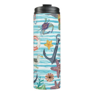 Bouteilles Isothermes Tortues nautiques Seagul Starfish Motif