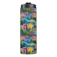 Toscane colorée maisons motif