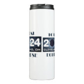 Bouteilles Isothermes Total Eclipse Cleveland Ohio 2024 Parcours de la T (Dos)