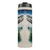 Bouteilles Isothermes Totem haïda et aigle chauve (Devant)