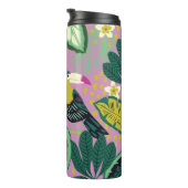 Bouteilles Isothermes Toucanes tropicales : Motif de fleurs (Tourné sur la droite)