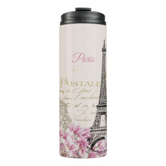 Bouteilles Isothermes Tour Eiffel, Paris Magnolia Rose (Devant)