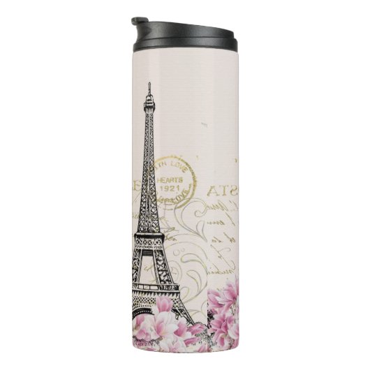 Bouteilles Isothermes Tour Eiffel, Paris Magnolia Rose (Tourné sur la droite)