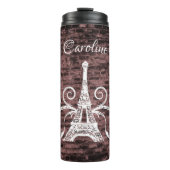 Bouteilles Isothermes Tour Eiffel rose Poussette thermique (Devant)