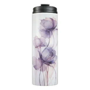 Bouteilles Isothermes Tourbillon thermique fleuri violet