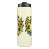 Bouteilles Isothermes Tournesol Lemon Wreath Love Design (Devant)
