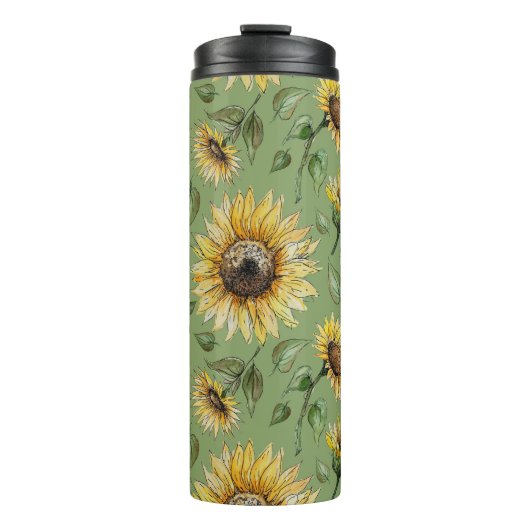 Bouteilles Isothermes Tournesols automne (Devant)