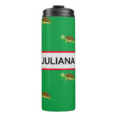 Bouteilles Isothermes Tourtelette moderne rouge à grains (Devant)