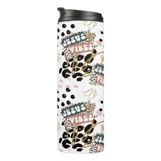 Bouteilles Isothermes Toussin thermique Jésus Vibes (Tourné sur la droite)