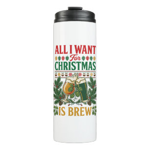 Bouteilles Isothermes Tout le monde veut des verres à bière de Noël Brew