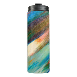 Bouteilles Isothermes Tracées d'aquarelle multicolores longues en diagon