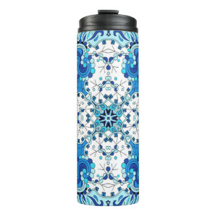 Bouteilles Isothermes Tracery motif apaisant sans faille. Design Mehendi